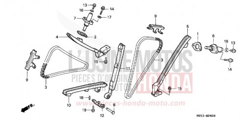 CHAINE A CAMES/TENDEUR VF750CP de 1993